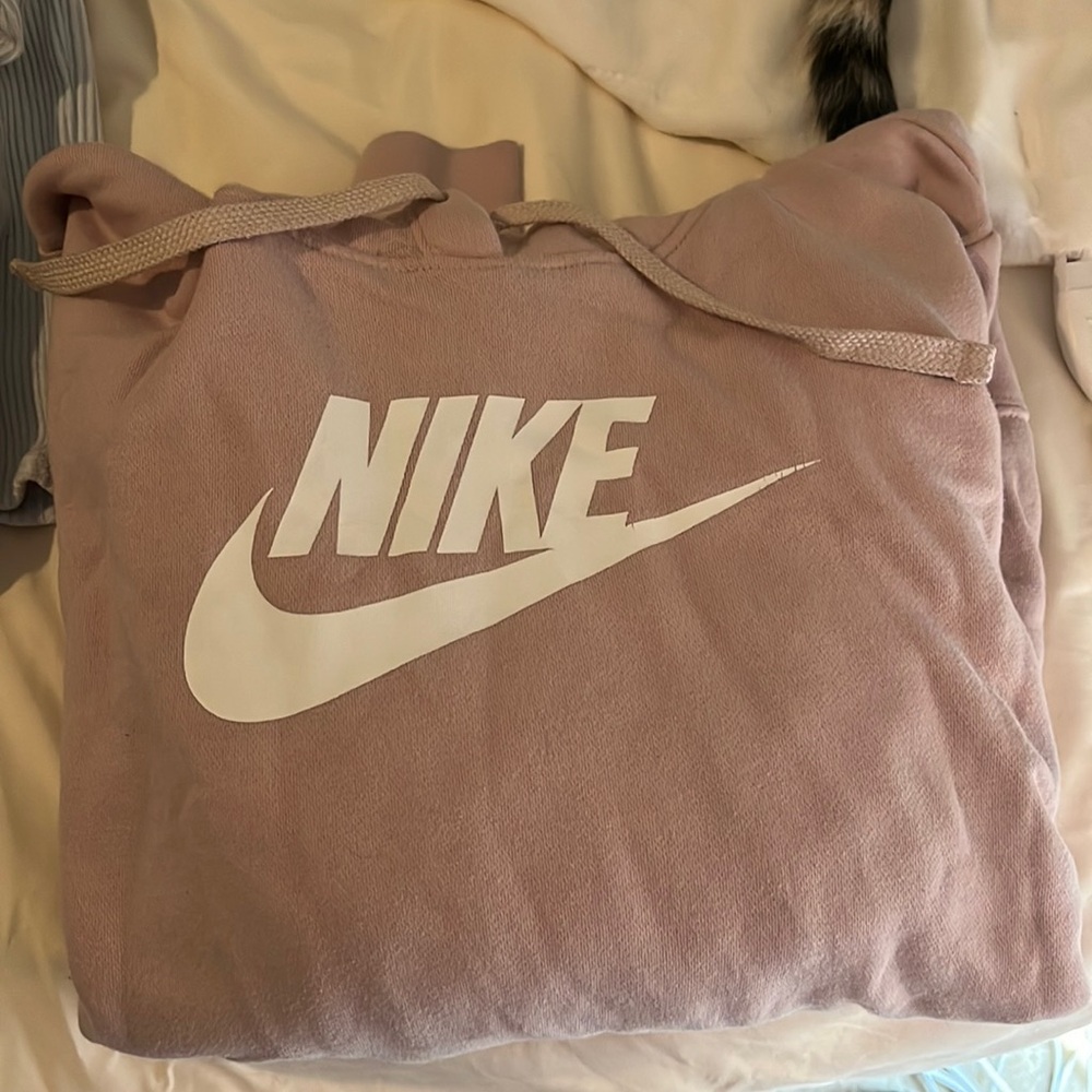 Super cute soft pink Nike hoodie